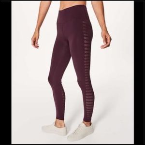 Lululemon eyelet cutout reveal legging